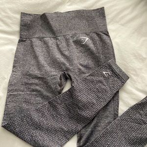 Gray gymshark energy seamless leggings, size small